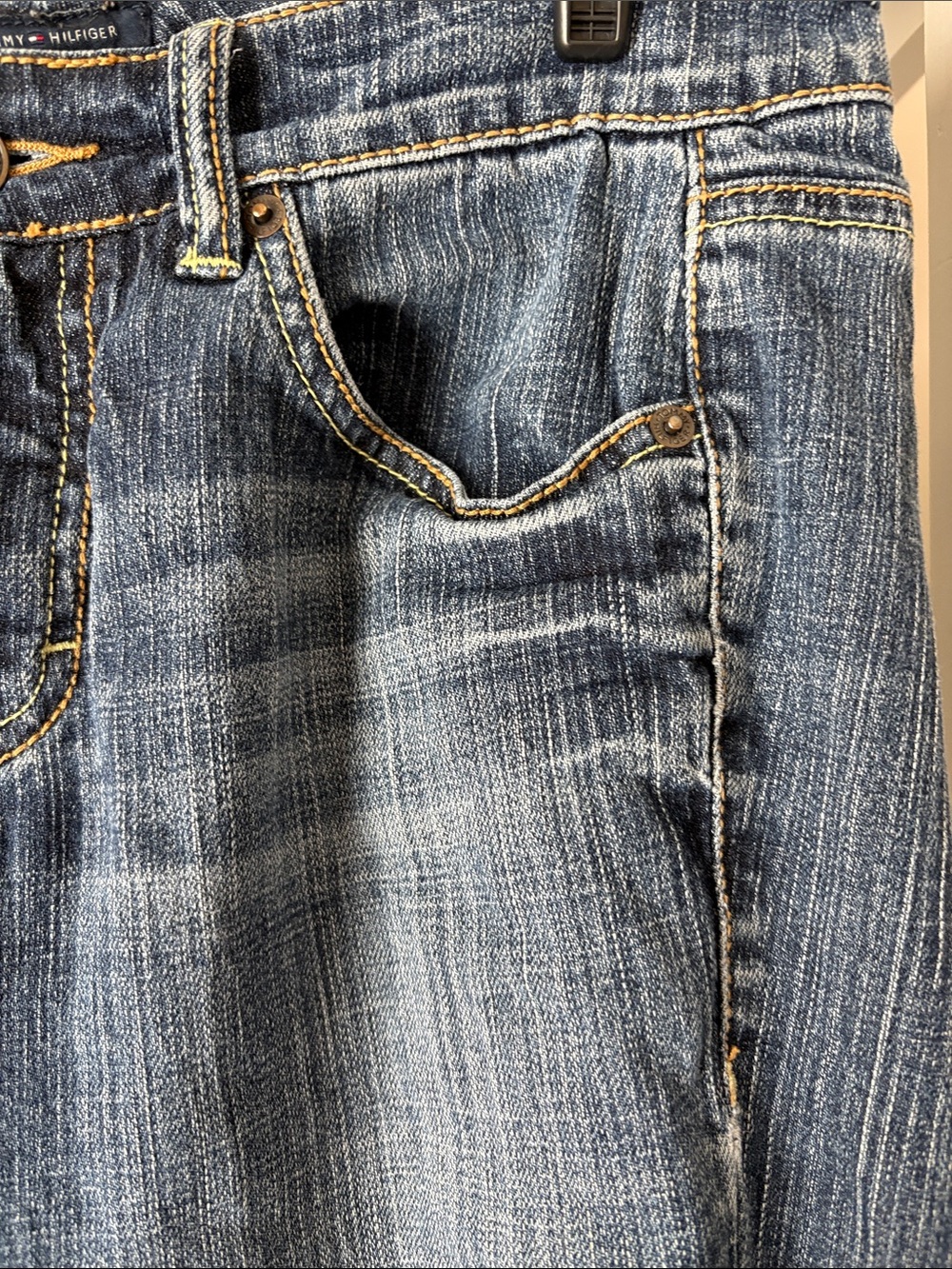Tommy Hilfiger Women's Medium Blue Flare Jeans - Picture 7 of 17